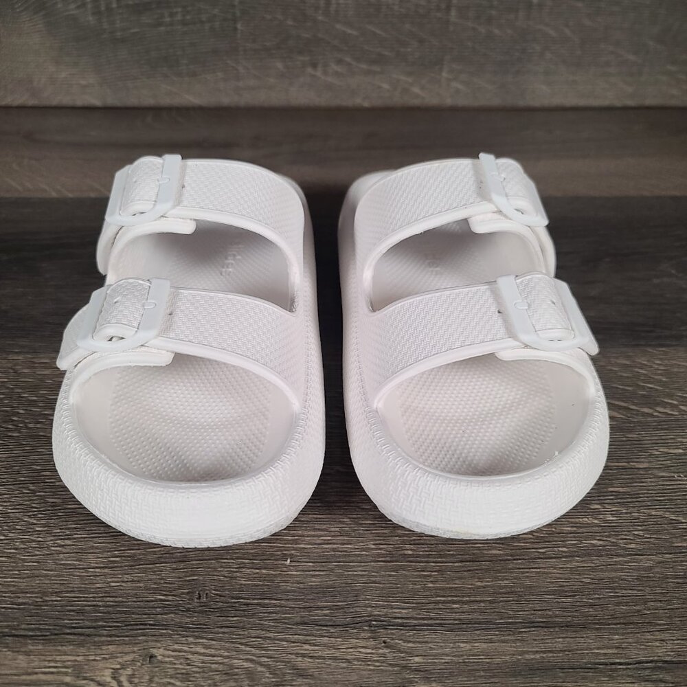 Beach Slides By J/Slides White Eva Double Buckle … - image 4